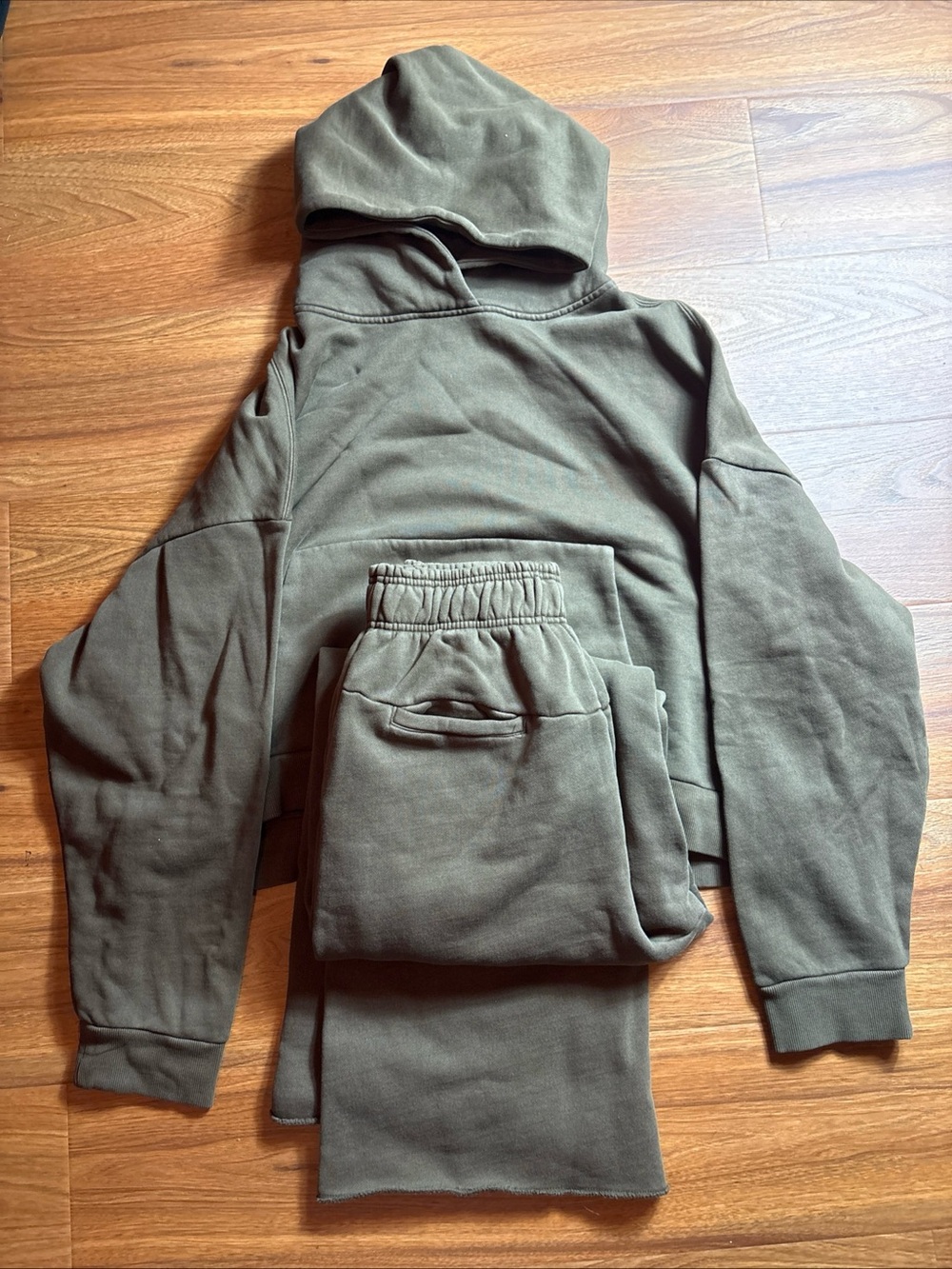 Entire studios men’s large brown hoodie and pants set